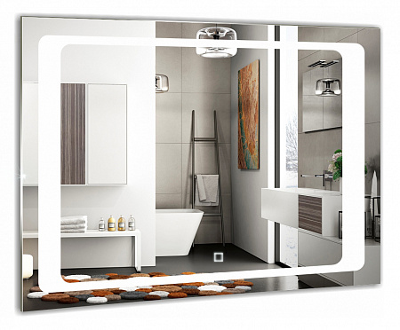 Зеркало Aquarelle Фортуна-2 800х600мм сенсорный выключатель, подогрев Silver Mirrors