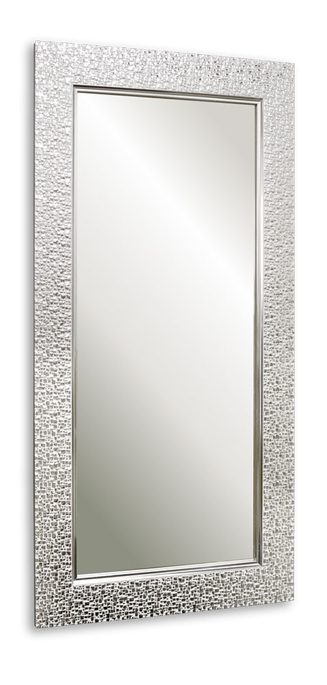 Зеркало Elegance Шагрень 500х950мм багет серебро Silver Mirrors
