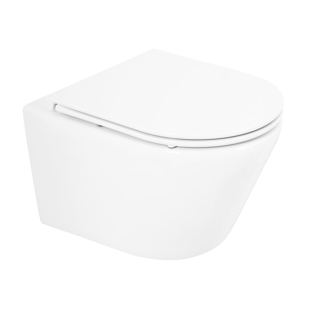 Унитаз подвесной BelBagno TRE BB8001CHR/SC б/одковый + сиденье soft close