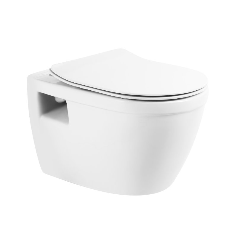 Унитаз подвесной BelBagno LOTO BB070CHR безободковый (сиденья 105398, 108370)