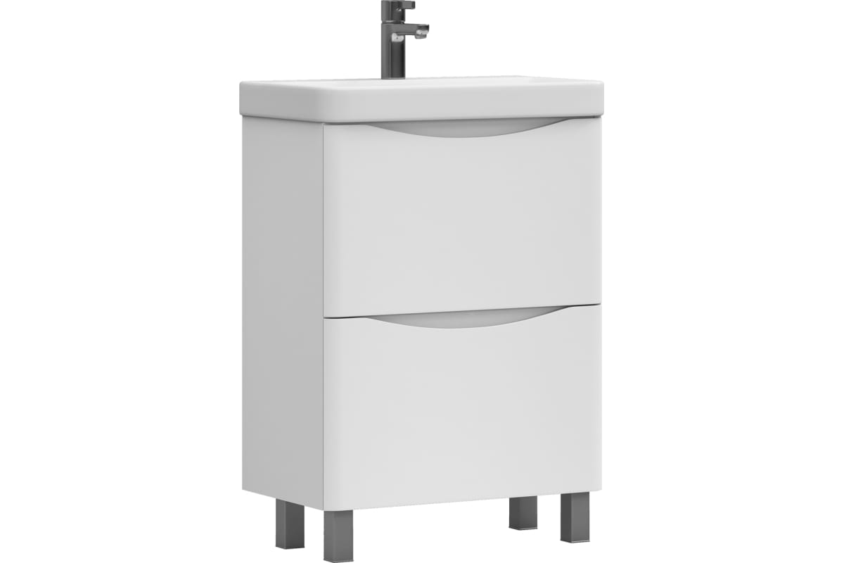 Тумба VIGO Glem 600 2-а ящика, корпус + фасад (для раковины 110945, Como 079061)