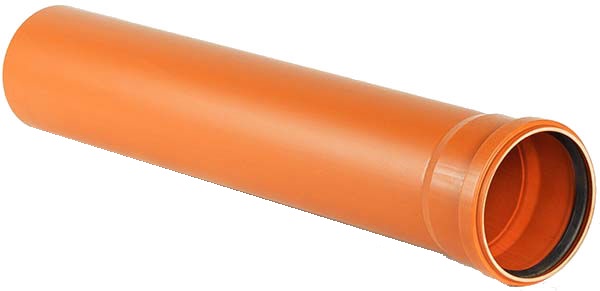 КН Труба 110*1000х3,2 НПВХ SN-4 наружная ХЕМКОР (рыжий)