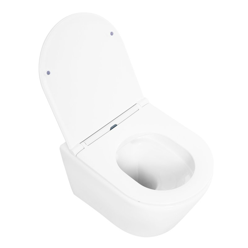 Унитаз подвесной BelBagno TRE BB8001CHR/SC б/одковый + сиденье soft close