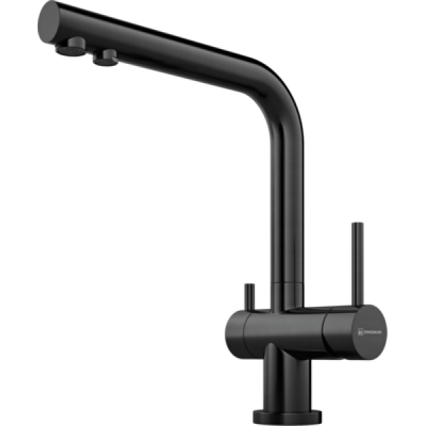 Смеситель кухонный OMOIKIRI Nagano-GM Вороненая сталь с каналом д/фильтр. воды