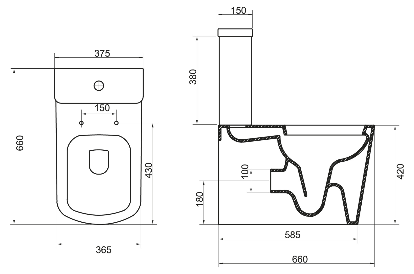 Компакт BelBagno ALBANO BB120CPR/SC безободковый + сиденье soft close