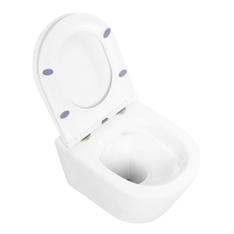 Унитаз подвесной BelBagno TRE BB8001CHR/SC б/одковый + сиденье soft close