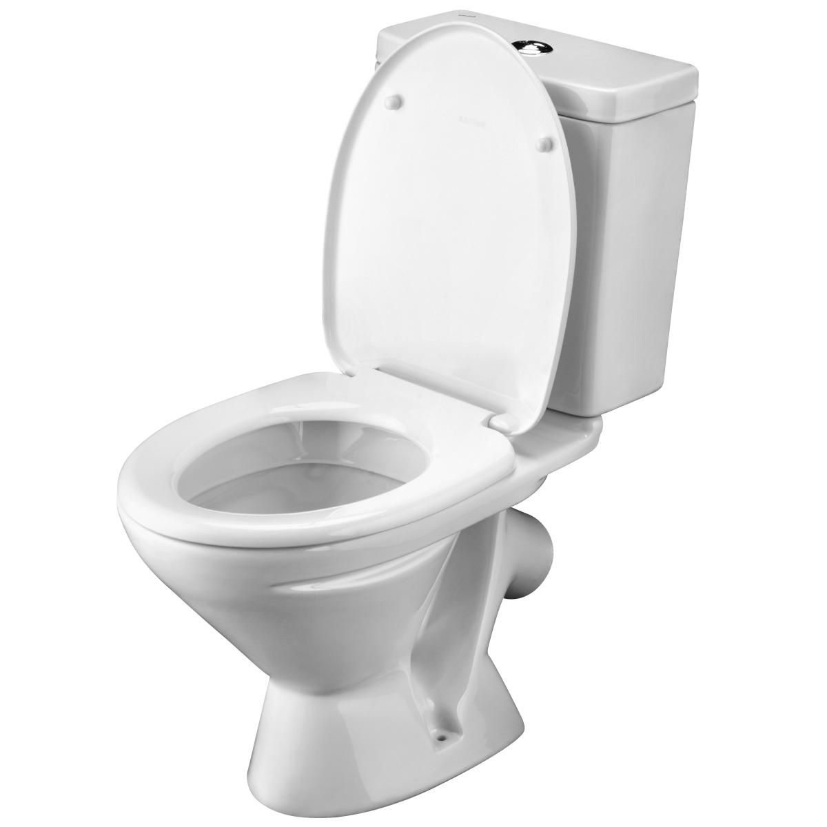 Компакт Santek Лига 1.WH30.2.197 выпуск косой, 2-х реж.арм., сиденье полипропилен