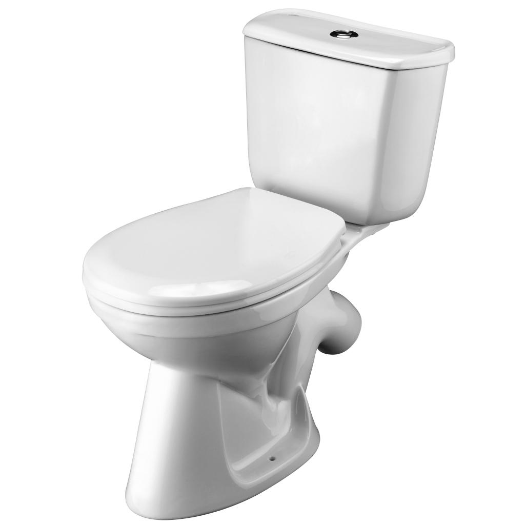 Компакт Santek БРИЗ 1.WH20.2.569 выпуск косой, 1 реж.арм., сиденье полипропилен
