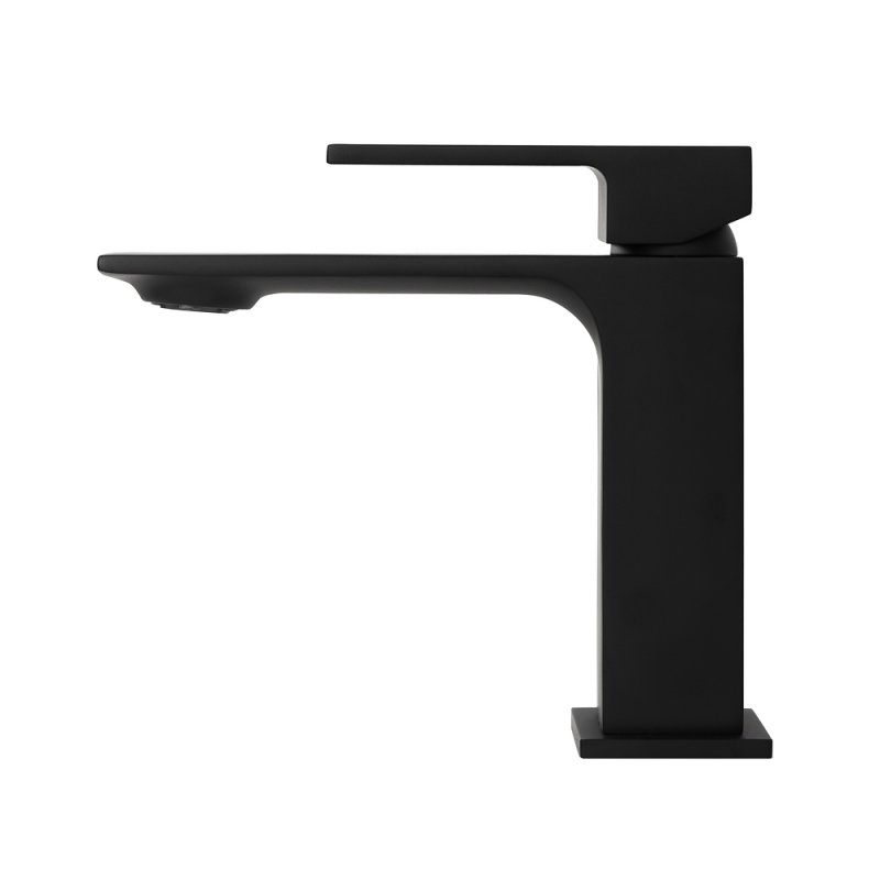 Смеситель для раковины BelBagno LUCE LUC-LVM-NERO Черный матовый с донным клапаном