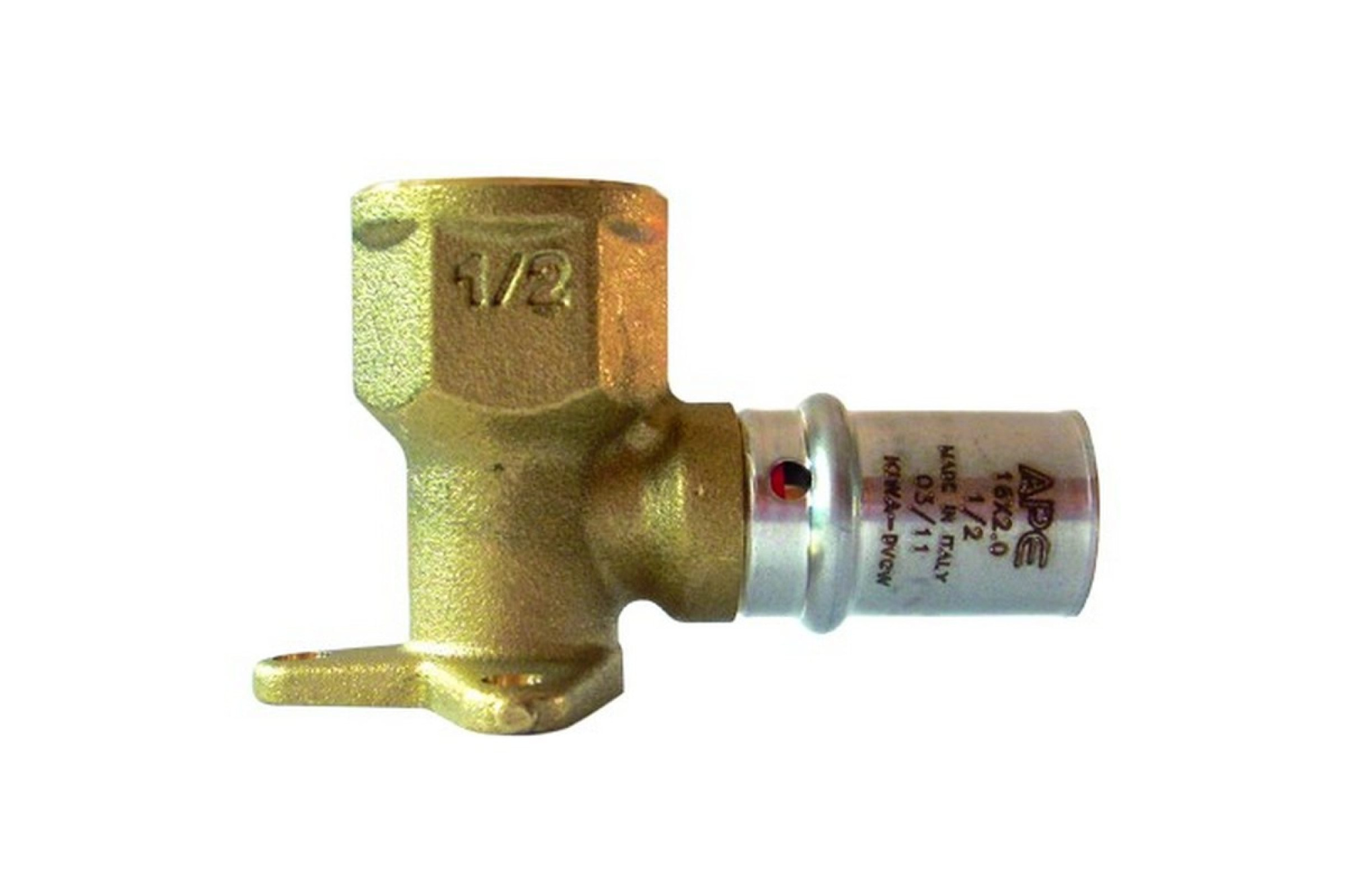 Уголок настенный 16х1/2' пресс/вн.р. 2пл под прибор APE AP154D