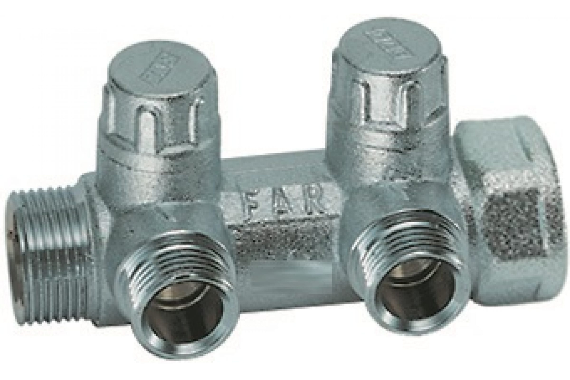 Коллектор запорный 3/4' х 2вых. х 1/2' евроконус  FAR FK 3860 3412